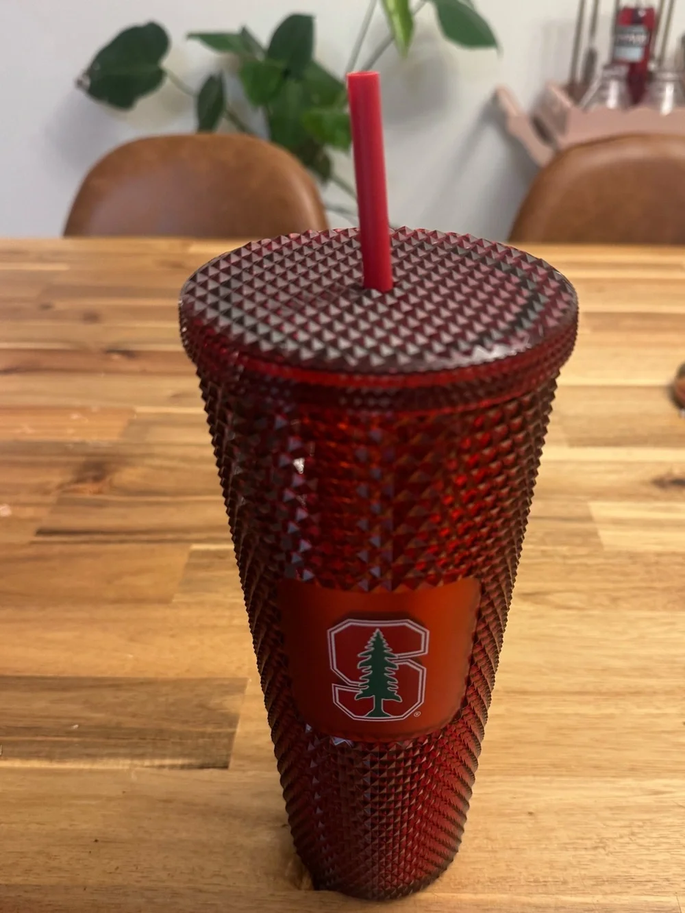 Starbucks Red Studded Tumbler with Straw